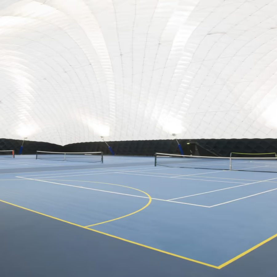 inside the tennis dome