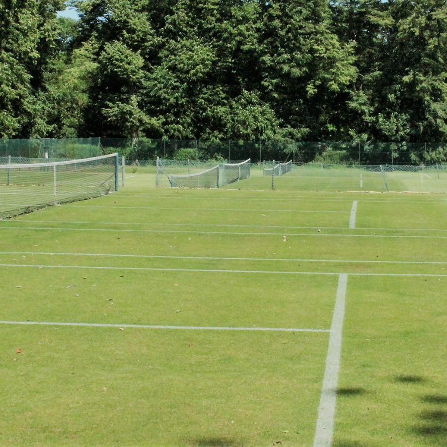 Back tennis courts